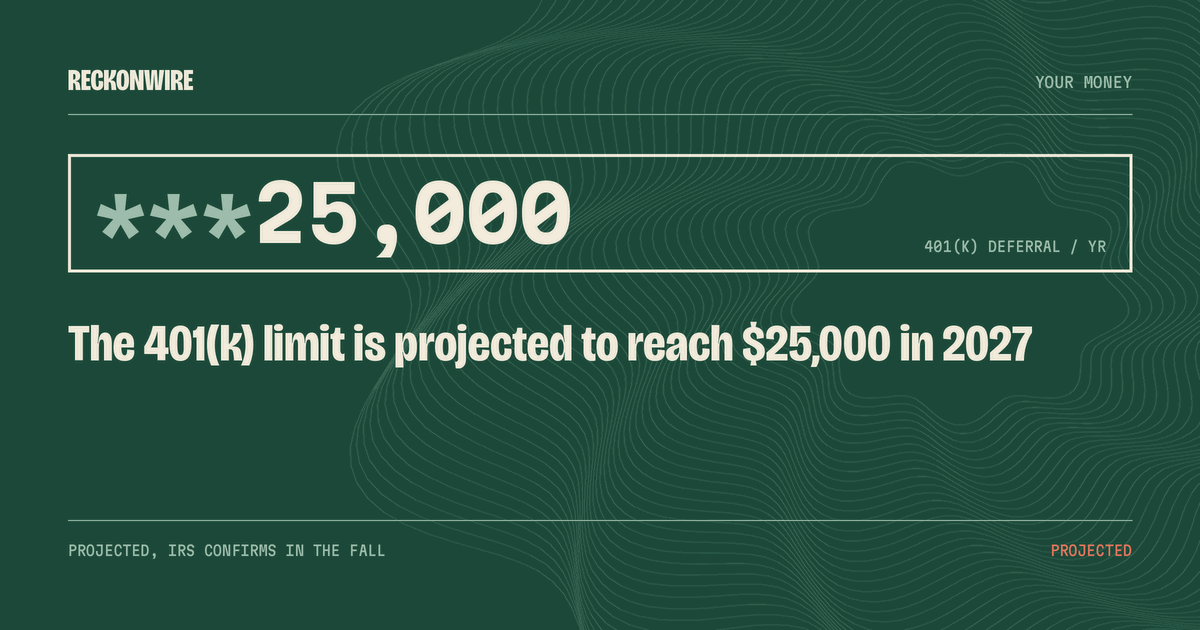 25,000 — 401(k) deferral / yr